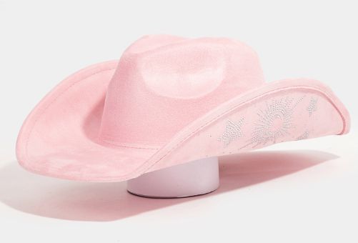 RHINESTONE MOON AND STAR EMBROIDERED COWBOY HAT