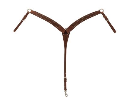 WEAVER BUCKSTITCH CONTOURED BREAST COLLAR, OILED HEARMANN OAK®