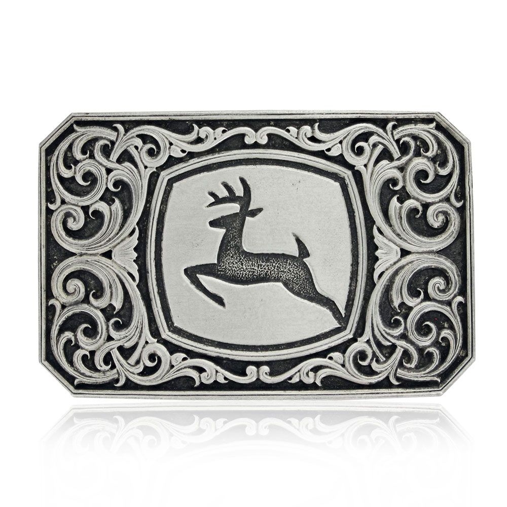 ATTITUDE BUCKLES JOHN DEERE FILIGREE BUCKLE