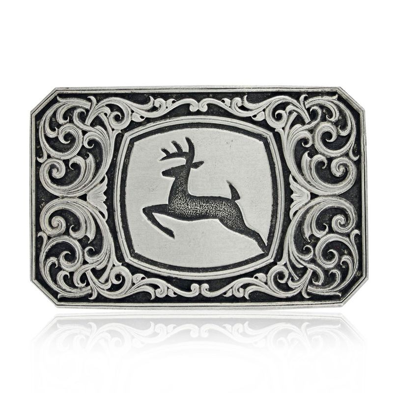 ATTITUDE BUCKLES JOHN DEERE FILIGREE BUCKLE
