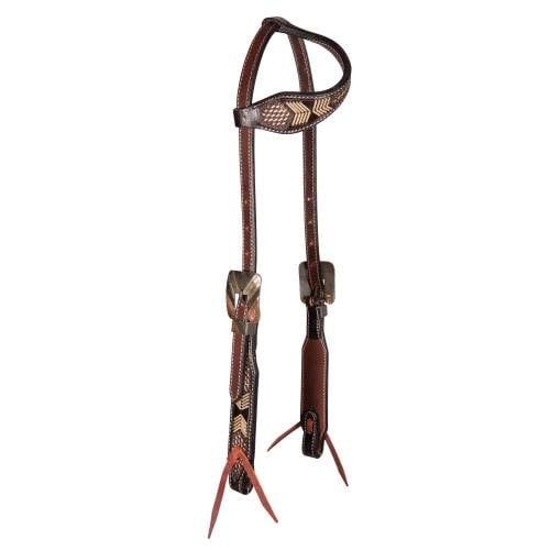 PROFESSIONAL CHOICE CHOCOLATE ARROWHEAD SINGLE EAR HEADSTALL