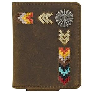 JUSTIN RAWHIDE LACED BIFOLD WALLET