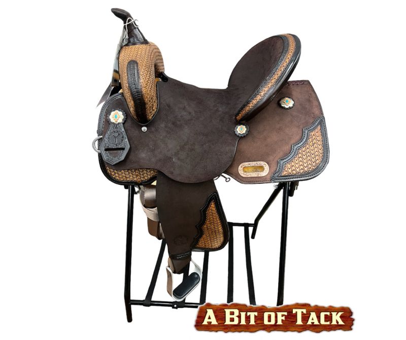14&quot; CIRCLE Y DAWSON BARREL SADDLE WIDE