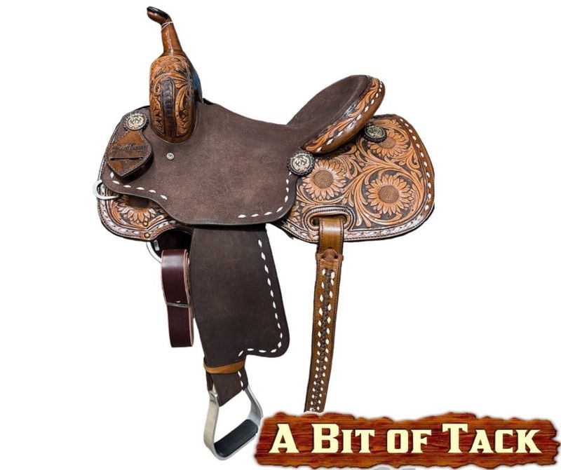 13.5&quot; Scott Thomas Barrel Saddle - Full QH Bars