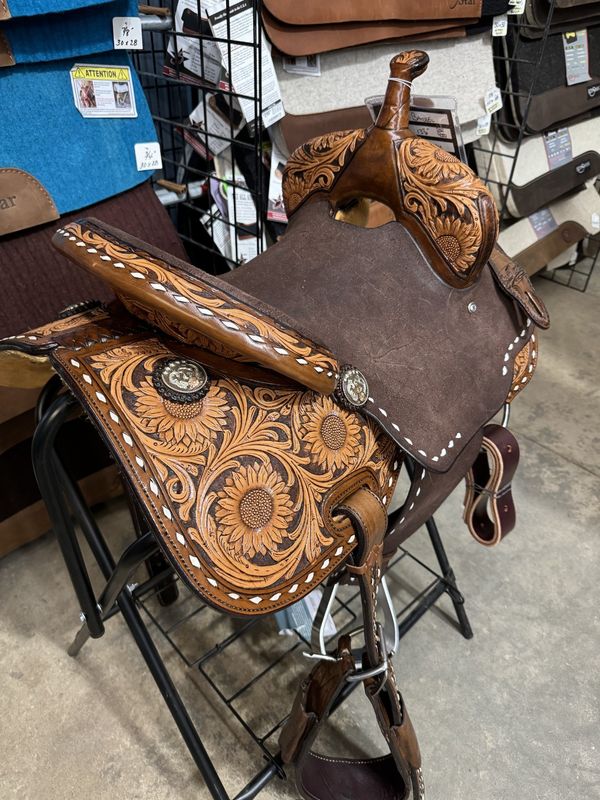 13.5" Scott Thomas Barrel Saddle - Full QH Bars
