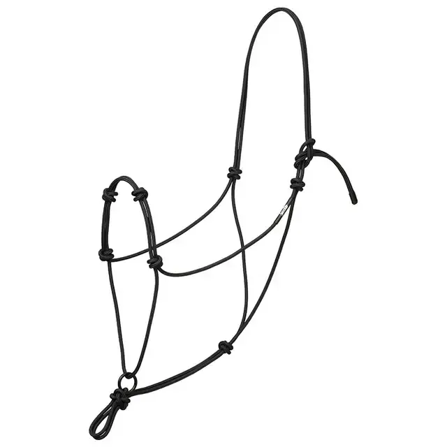 WEAVER SILVERTIP FOUR KNOT TRANSITION ROPE HALTER WITH SLIDING RING