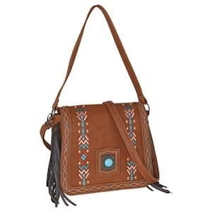 CATCHFLY CROSSBODY MULTI-COLOR EMBROIDERY W/FRINGE