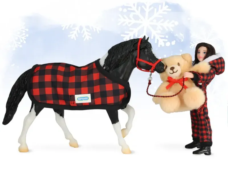 BREYER CINDERS | 2024 HOLIDAY PONY PLAYSET