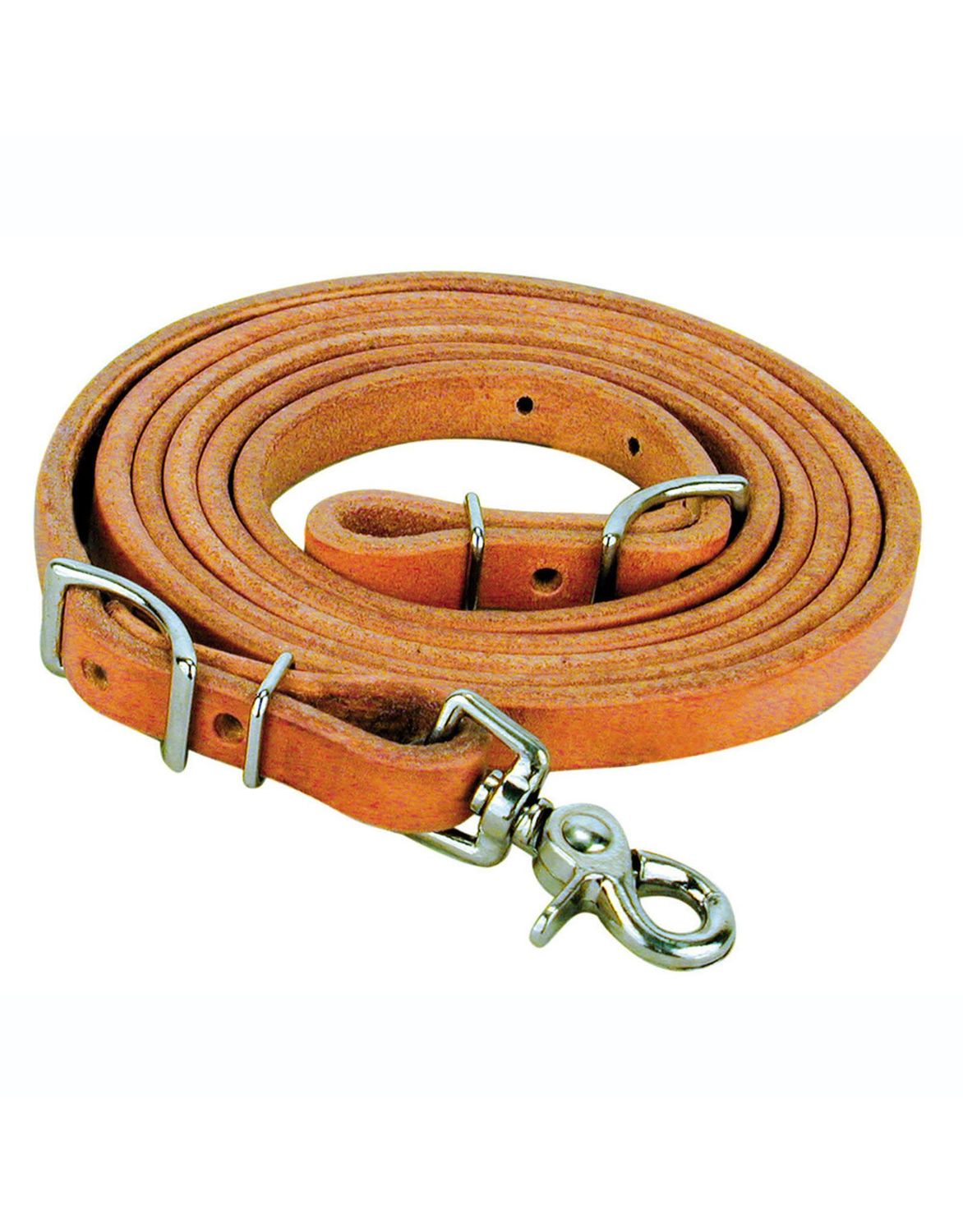 REINSMAN HARNESS LEATHER ROPING REIN- 5/8&quot;W X 8&#39; L