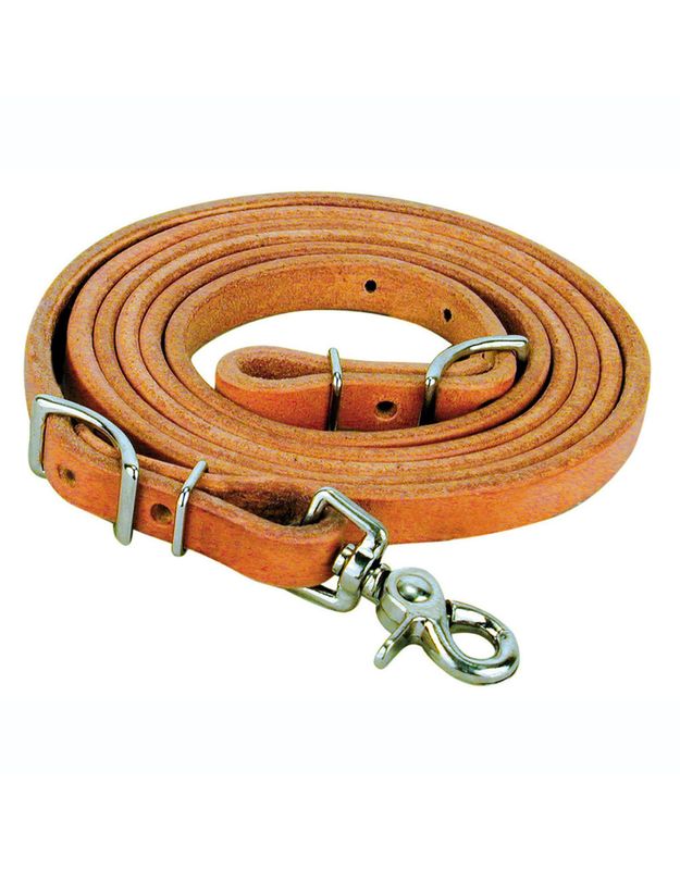 REINSMAN HARNESS LEATHER ROPING REIN- 5/8&quot;W X 8&#39; L