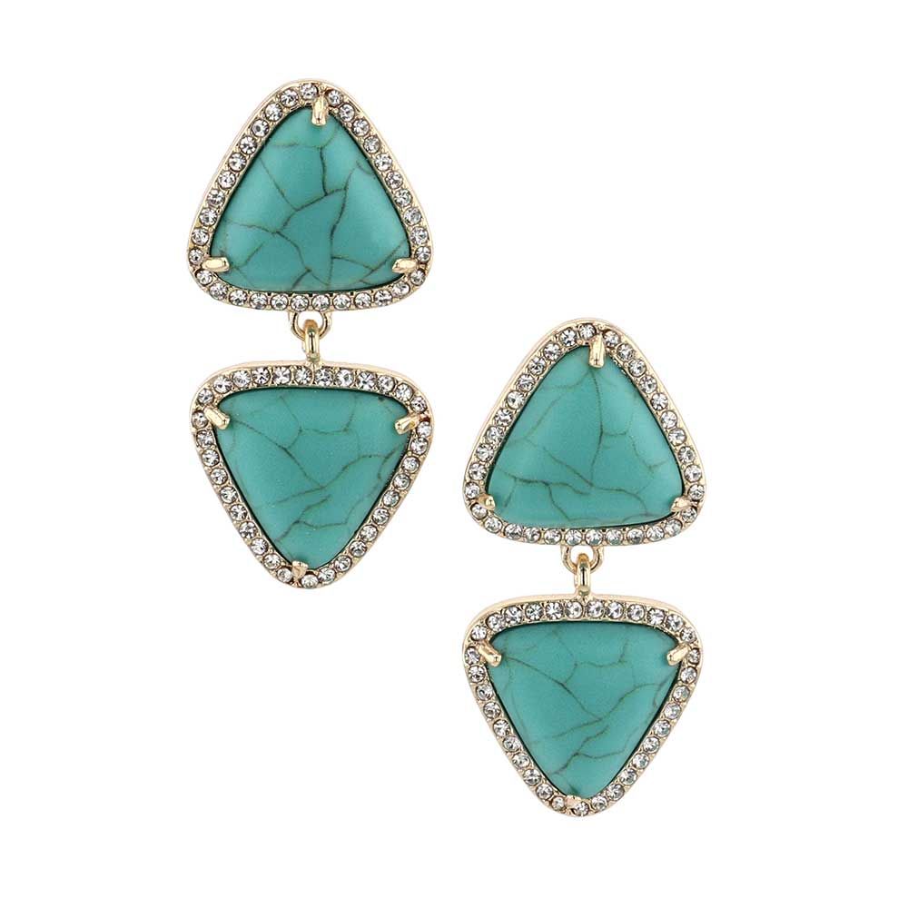 TURQUOISE DAZZLE EARRINGS