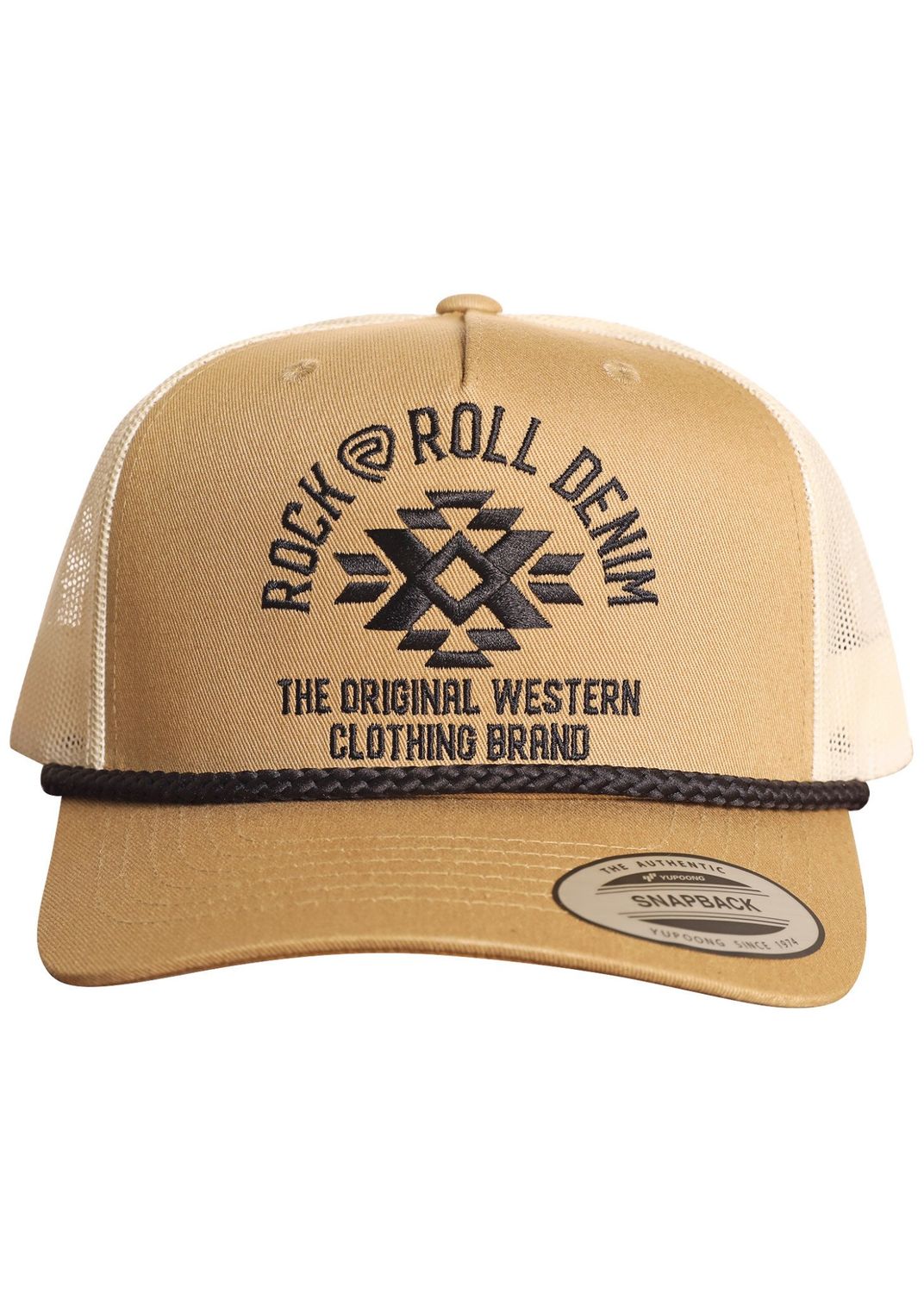 ROCK &amp; ROLL ORIGINAL WESTERN MUSTARD TRUCKER CAP