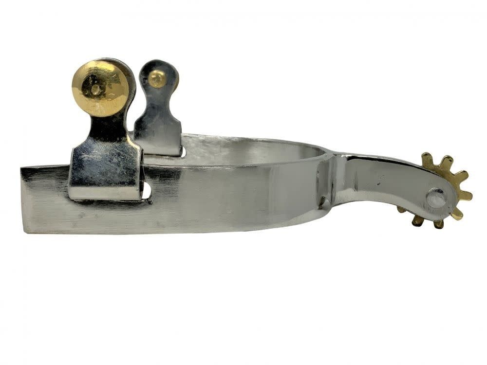 SHOWMAN YOUTH CHROME PLATED WESTERN SPURS