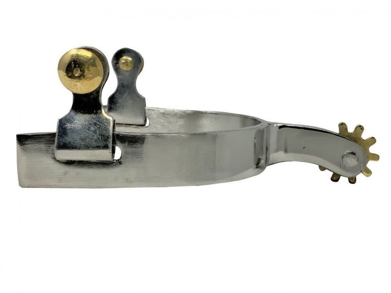 SHOWMAN YOUTH CHROME PLATED WESTERN SPURS