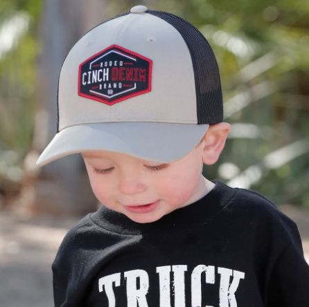 CINCH BOY&#39;S DENIM CAP - KHAKI (OSFA)