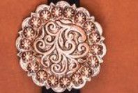 AUSTIN ACCENT SCARF SLIDE- LARGE ROUND COPPER FINISH