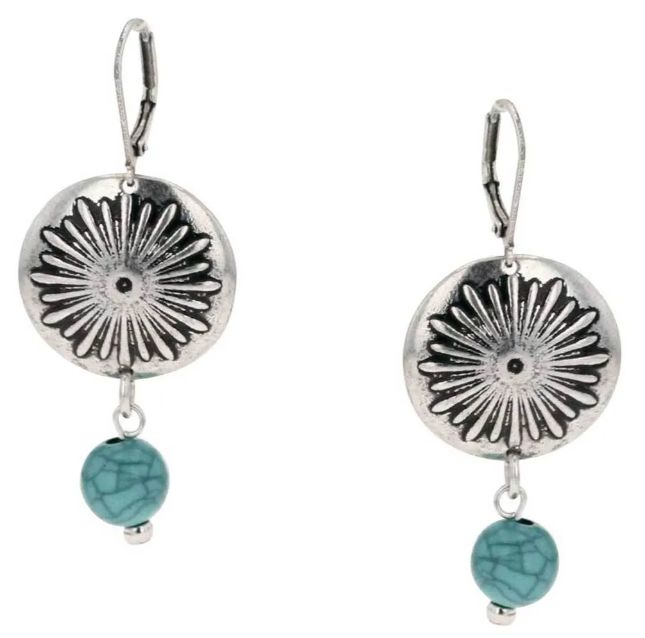 SUNBURST TURQUOISE EARRINGS