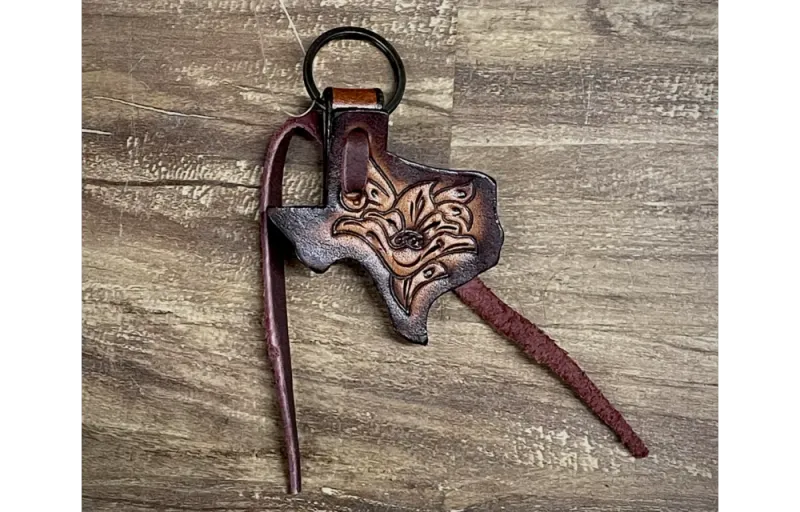 CIRCLE Y TEXAS FLORAL KEYCHAIN