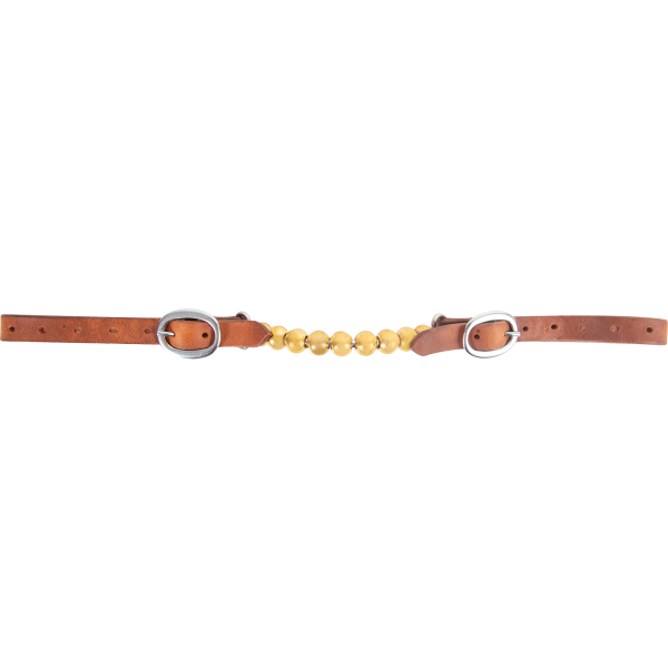 CASHEL BRASS BALL CURB STRAP