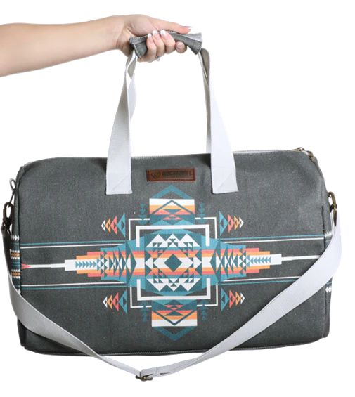 BU43X05017 ROCK &amp; ROLL AZTEC PRINT DUFFLE BAG