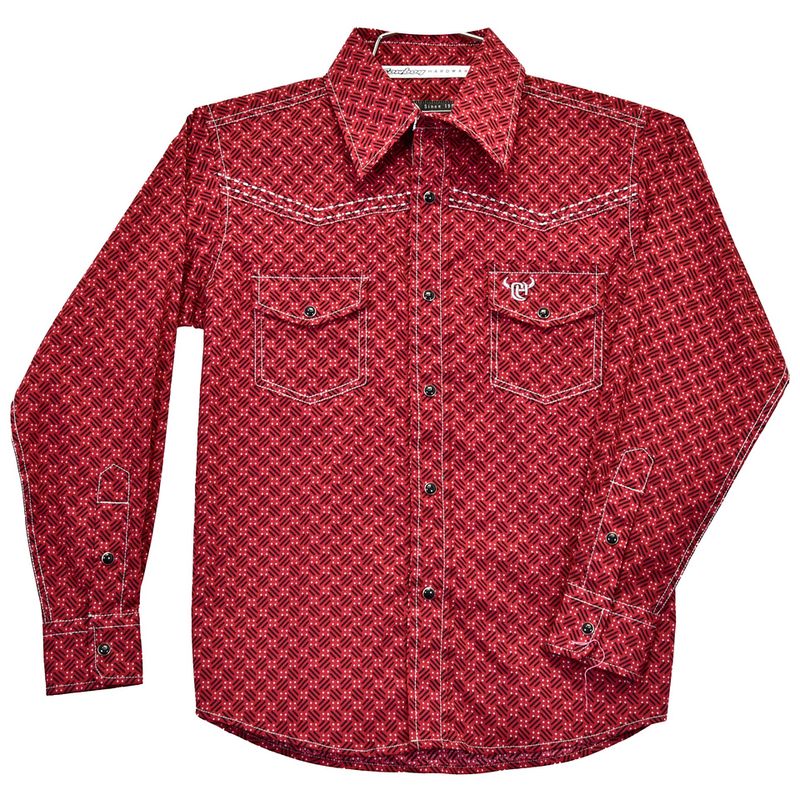 COWBOY HARDWARE STRETCH SNAP WESTERN SHIRT
