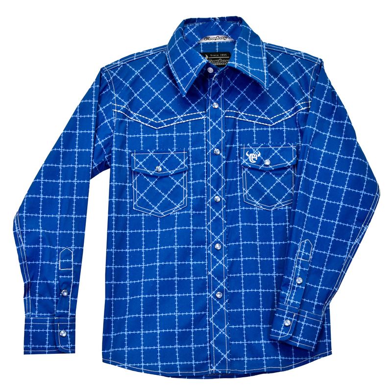 COWBOY HARDWARE BARBED SNAP WESTERN SHIRT