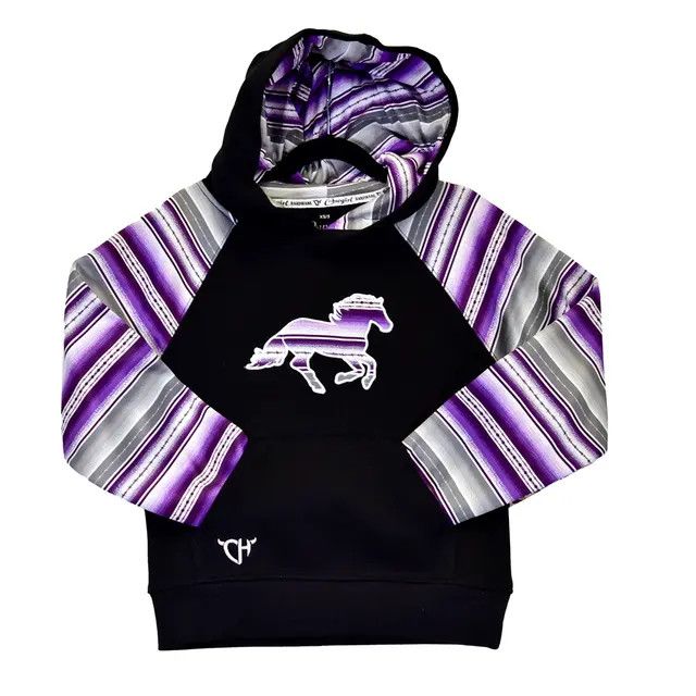 COWGIRL HARDWARE HORSE FLEECE HOODY