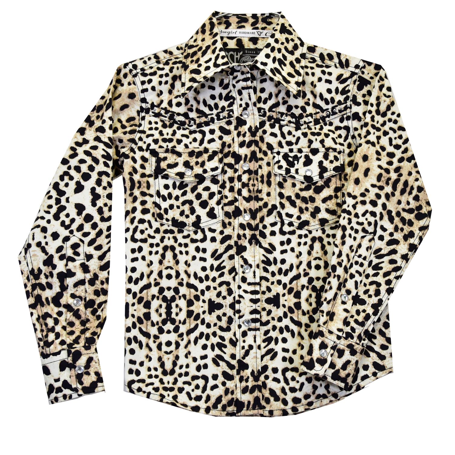 COWGIRL HARDWARE LEOPARD L/S SNAP SHIRT