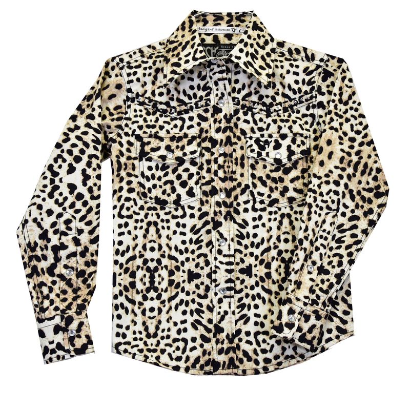 COWGIRL HARDWARE LEOPARD L/S SNAP SHIRT