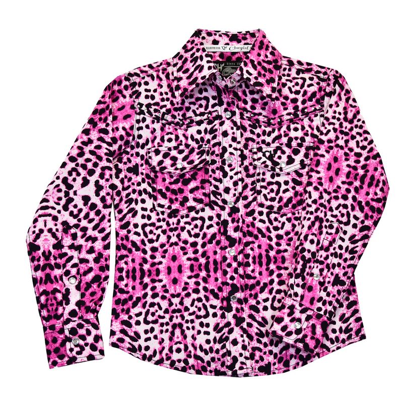 COWGIRL HARDWARE LEOPARD PRINT L/S SNAP SHIRT