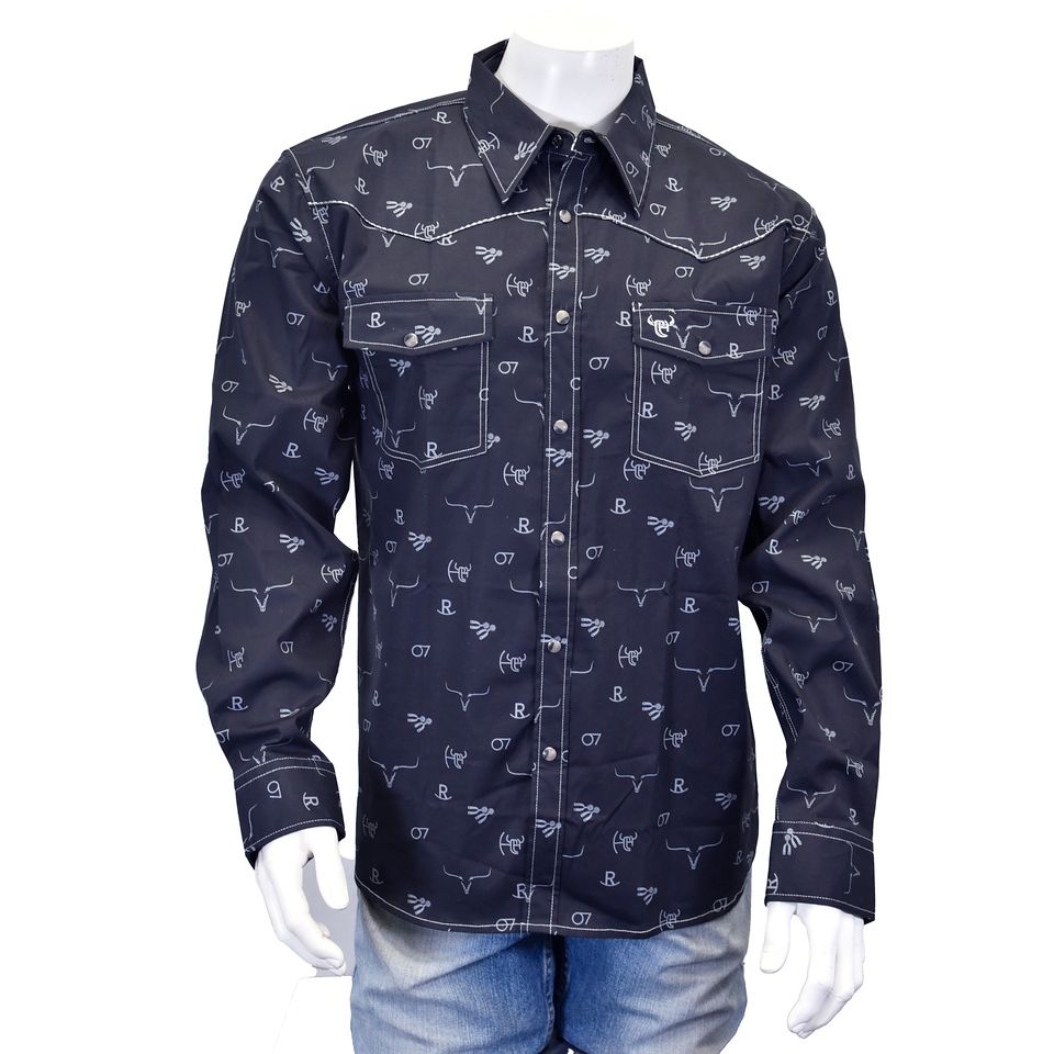 COWBOY HARDWARE BRANDING SNAP WESTERN SHIRT