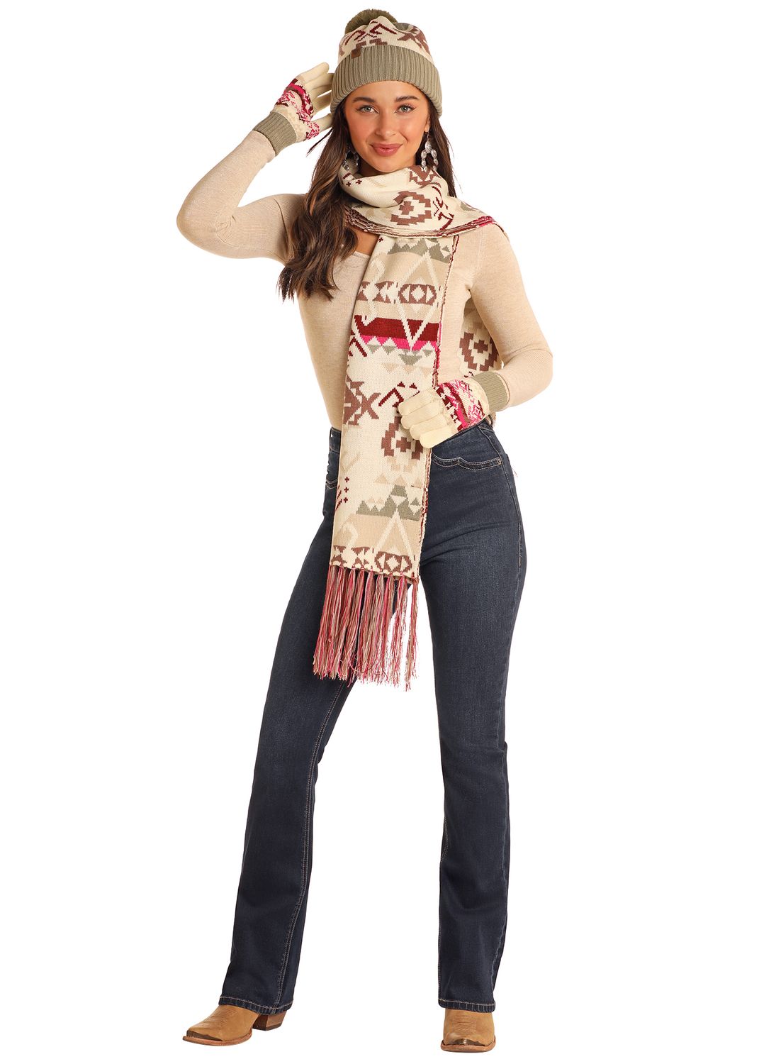 AZTEC SCARF SET