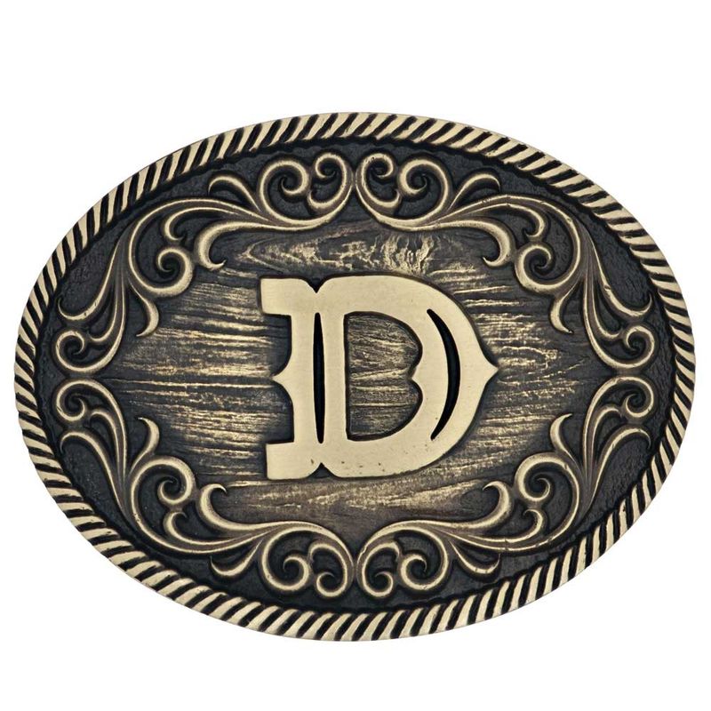 MONTANA SILVERSMITHS® OVAL INITIAL BUCKLE