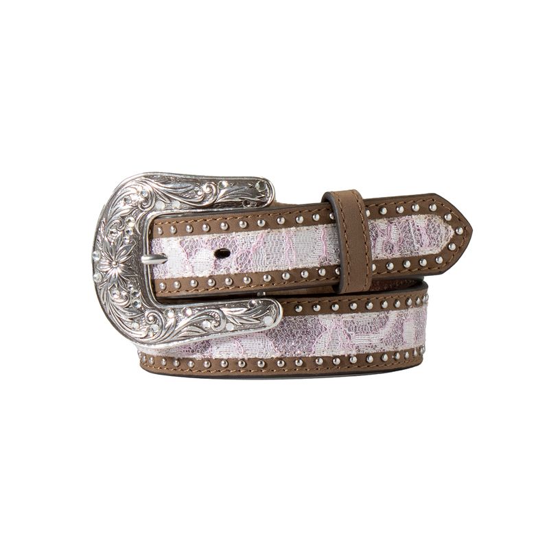 LACE GLITTER INLAY BELT