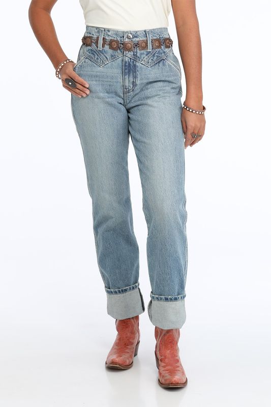 QUINN BAREBACK HIGH RISE RELAXED STRAIGHT JEAN