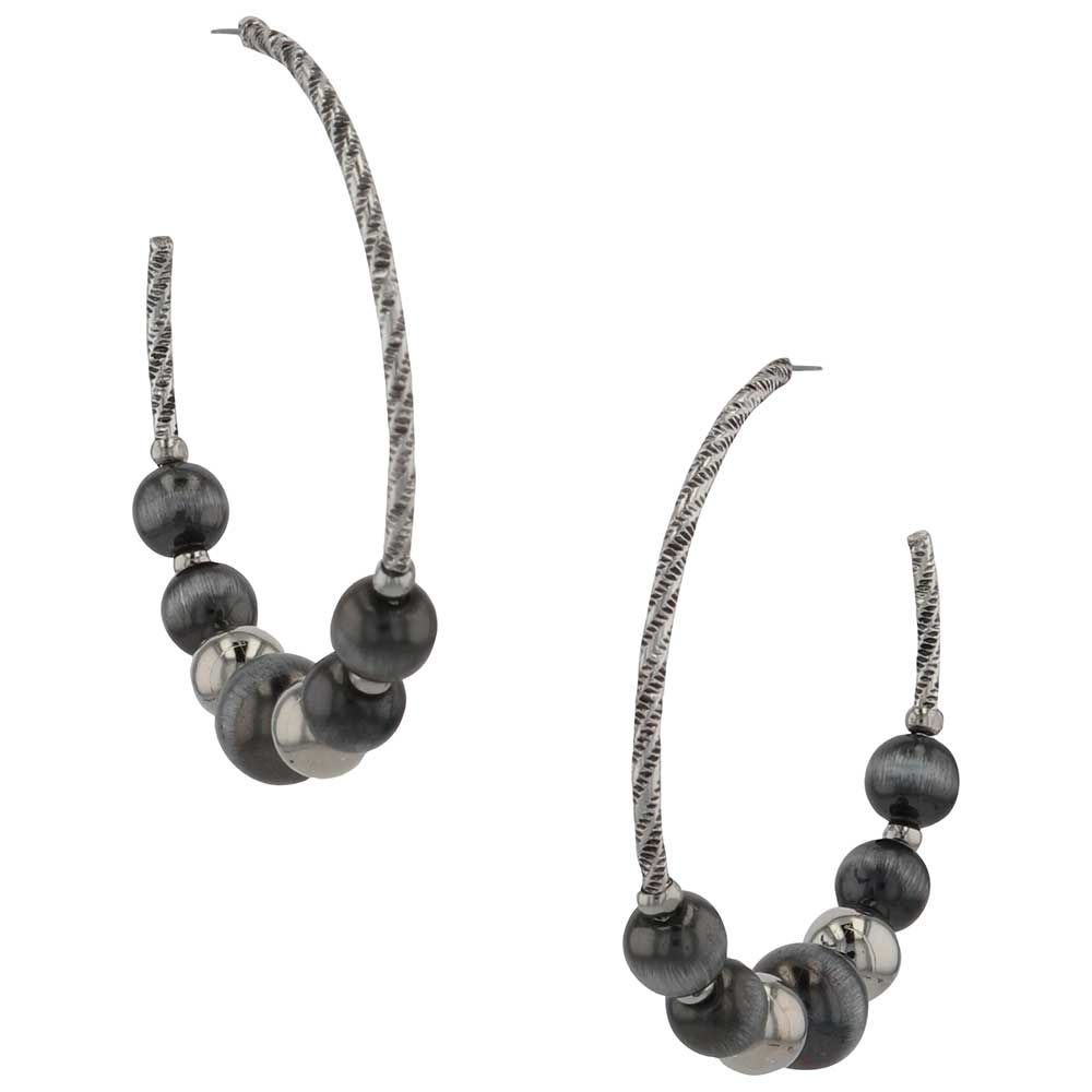 MONTANA SILVERSMITHS MIDNIGHT LIGHTS HOOP EARRINGS