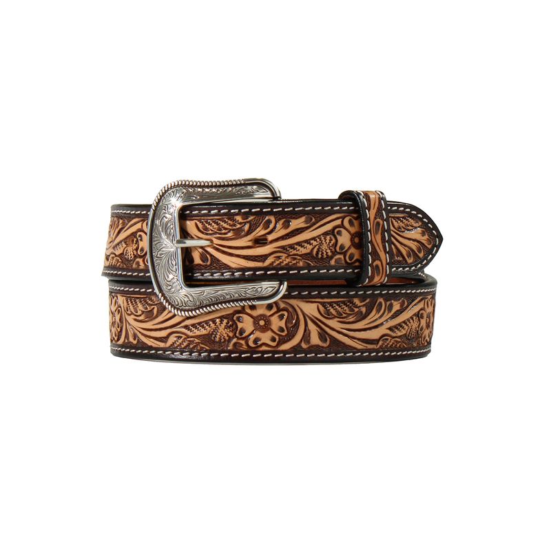 3D DIAMOND CUTOUT CALF HAIR BELT