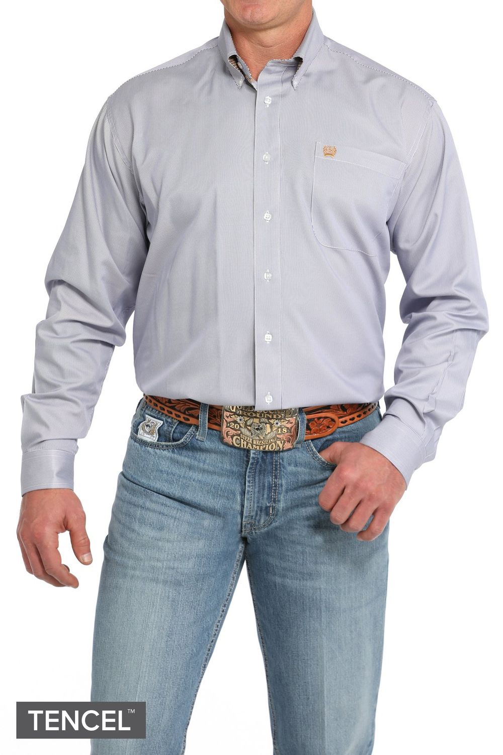 CINCH STRIPE BUTTON DOWN WESTERN SHIRT