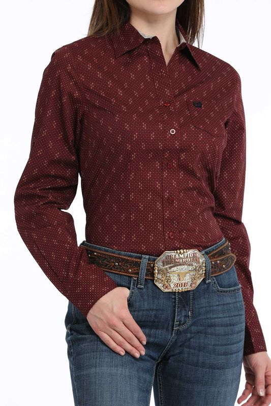 CINCH GEOMETRIC BUTTON DOWN WESTERN SHIRT
