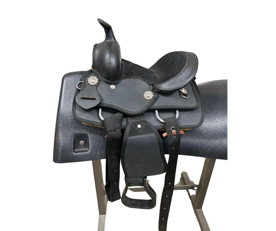 8&quot; Black Pony Cordura Saddle
