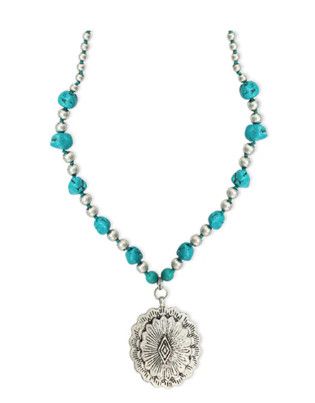 VERDANT VALLEY CONCHO NECKLACE