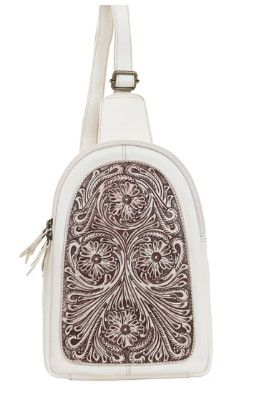 MYRA BAG HARMONY RIDGE SLING BAG IN CARAMEL