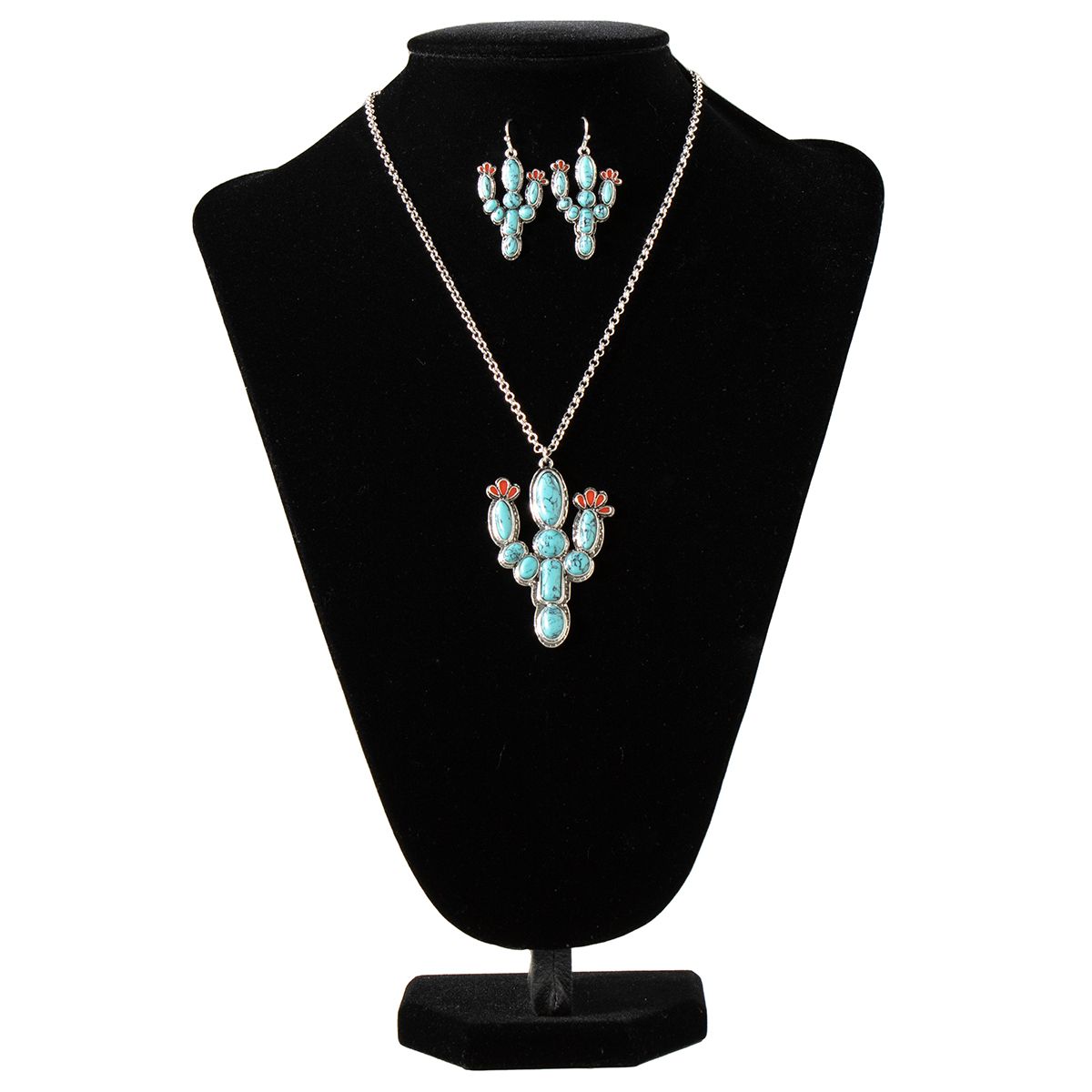 SILVER STRIKE PRICKLY PEAR NECKLACE SET