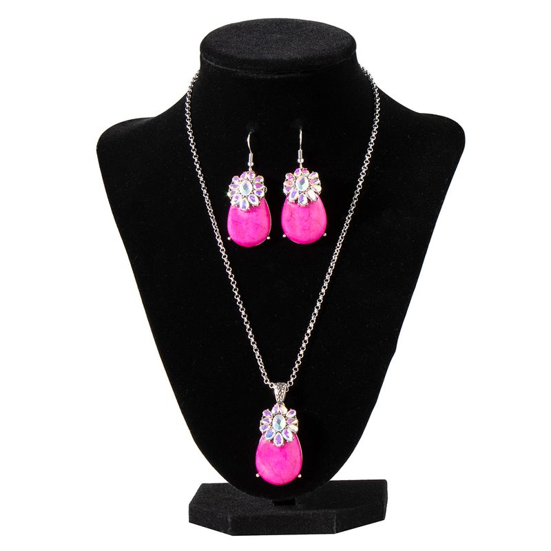 BLAZIN&#39; ROXX TEARDROP FLOWER JEWELRY SET