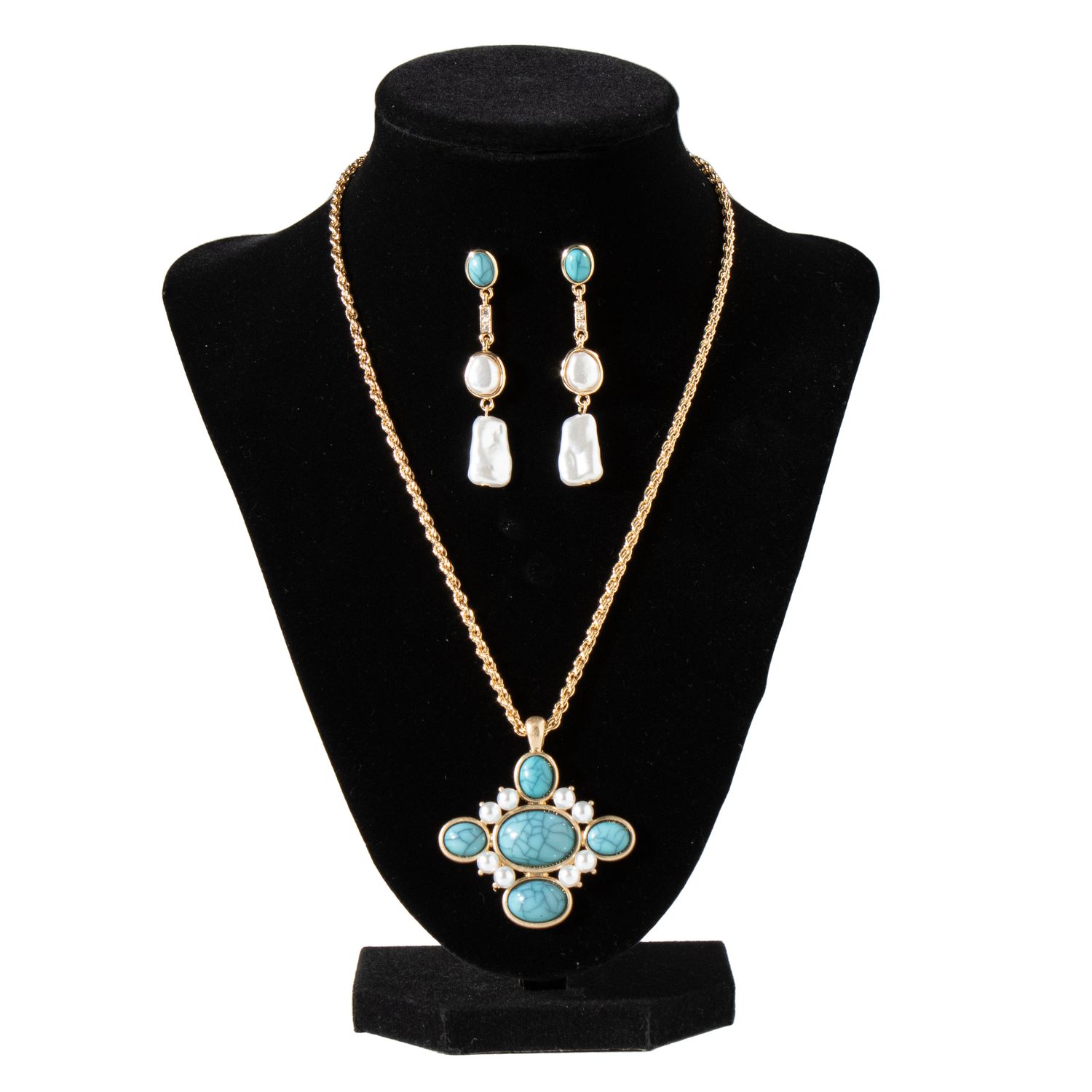BLAZIN&#39; ROXX DROP EARRING NECKLACE SET
