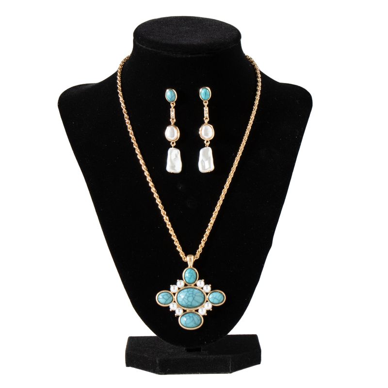 BLAZIN&#39; ROXX DROP EARRING NECKLACE SET