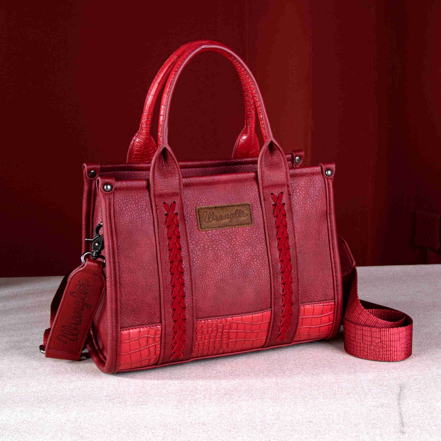 WRANGLER CROC CONCEALED CARRY TOTE/CROSSBODY