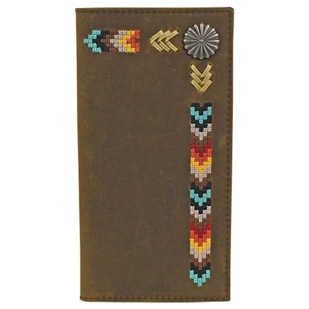 JUSTIN NEEDLEPOINT RODEO WALLET