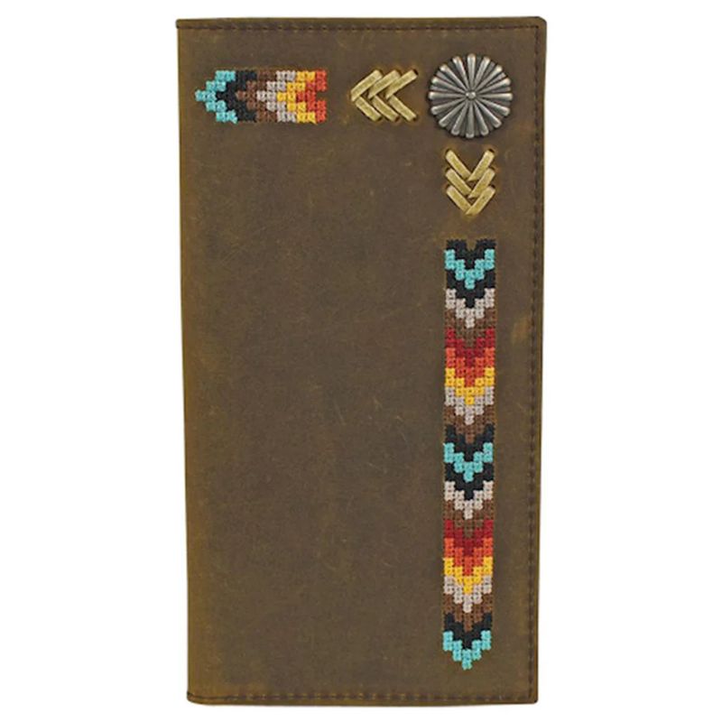 JUSTIN NEEDLEPOINT RODEO WALLET