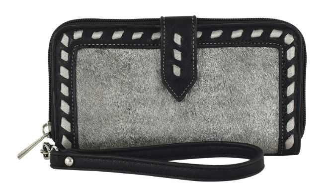 GENUINE HAIR ON WRISTLET WALLET